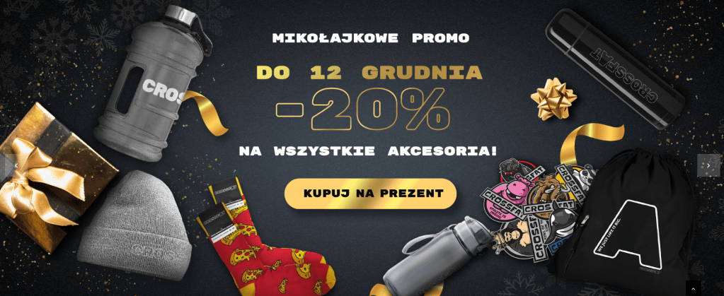 Przykład baneru z okazji promocji mikołajkowej do 12 grudnia. Baner graficzny z okazji promocji mikołajkowej