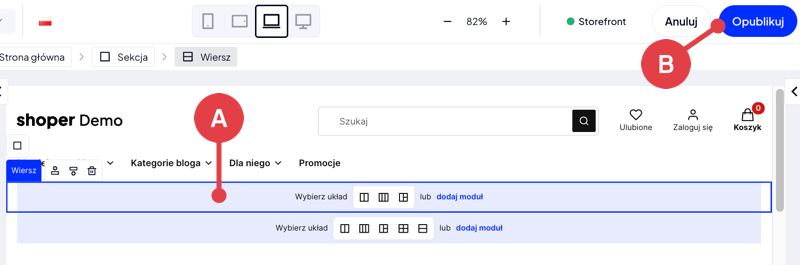 Zapisz zmiany po dodaniu wiersza i uzupełnieniu jego zawartości