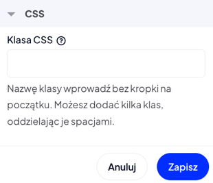 Jakie parametry kolumny mogę zmienić w sekcjach: TŁO oraz CSS? Parametry kolumny w sekcjach: TŁO oraz CSS