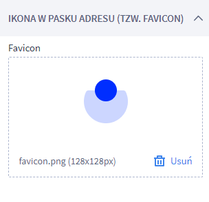 Ustawienia ikony w pasku adresu (tzw. favicon) Ustawienia favicon dla szablonu Storefront