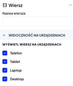 Ustawienia widoczności wiersza w Shoper Storefront