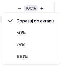 Ustawienie wielkości obszaru roboczego edytowanej strony.