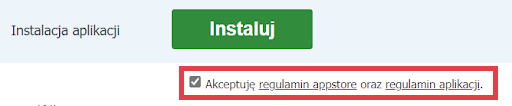Zapoznaj się i zaakceptuj regulaminy appstore oraz aplikacji Zapoznaj się i zaakceptuj regulaminy appstore oraz aplikacji
