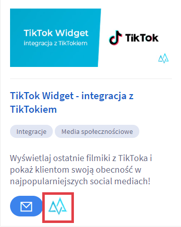 Kliknij zaznaczoną na obrazku ikonę, aby przejść do konfiguracji ustawień aplikacji