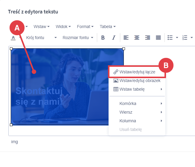 Shoper Visual Editor > Edytor tekstu