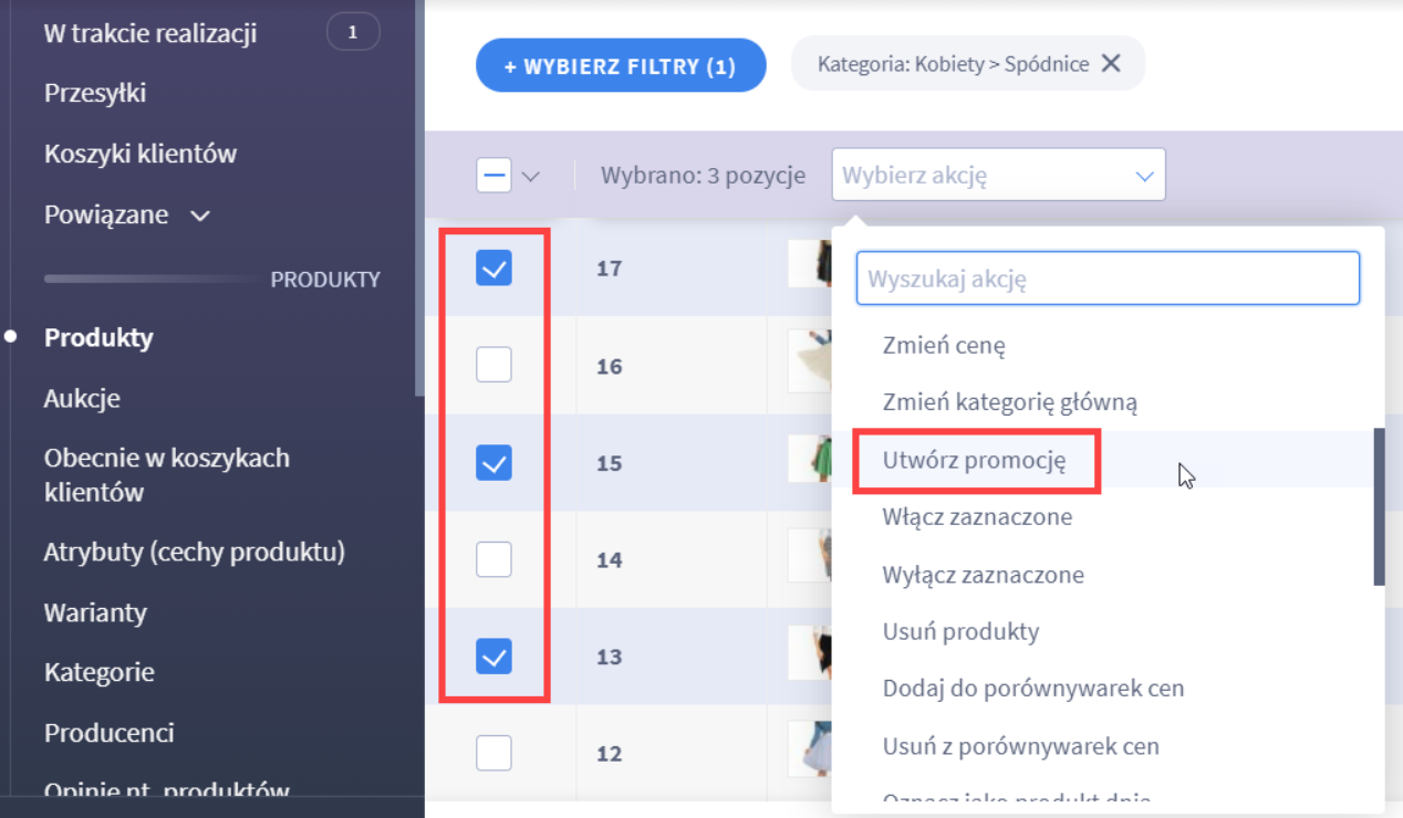 Ustawianie promocji na produkty, poprzedni mechanizm Ustawianie promocji na produkty, poprzedni mechanizm