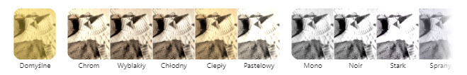 Edytor zdjęć w Shoper Visual Editor - filtry kolorystyczne