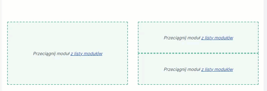 Twórz własne układy, tak jak chcesz Shoper Visual Editor - predefiniowane układy