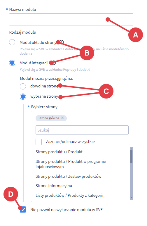 Moduł własny - informacje podstawowe