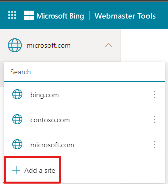 Microsoft Bing Webmaster Tool