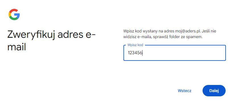 Powiązanie adresu e-mail InPost Pay z kontem Google