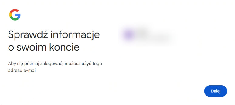 Powiązanie adresu e-mail InPost Pay z kontem Google