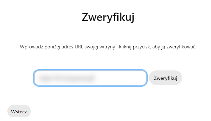 Pinterest weryfikacja domeny