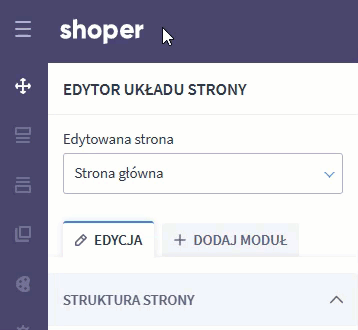 Włączanie nowej wersji edytora szablonu Shoper Visual Editor