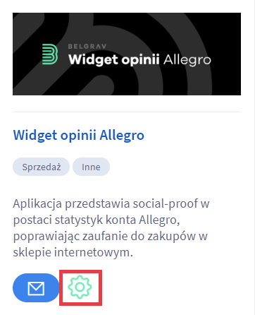 Panel administracyjny sklepu u003e Dodatki i integraacje u003e Moje aplikacje