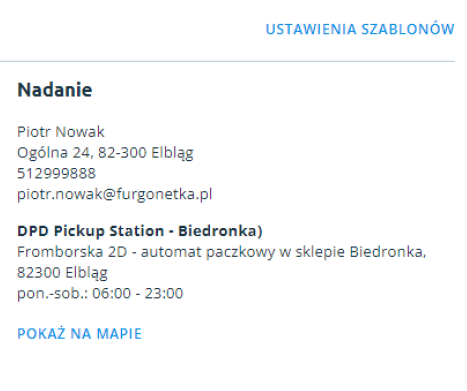 Szybka Przesyłka: Nadanie w punkcie