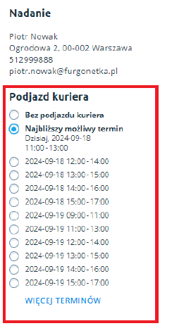 Szybka Przesyłka: Sposób nadania