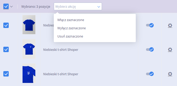 Edycja produktu > Galeria
