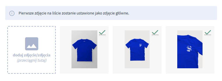 Edycja produktu > Galeria produktu