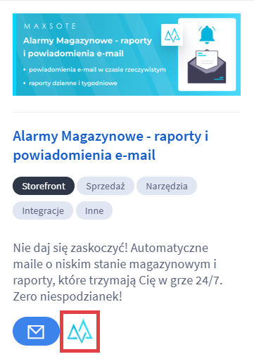 Przejdź do konfiguracji aplikacji Alarmy Magazynowe - raporty i powiadomienia e-mail Panel administracyjny sklepu Shoper > Dodatki i integracje > Moje aplikacje