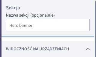 Nadawanie nazwy sekcji szablonu Shoper Visual Editor - Nadawanie nazwy elementom szablonu