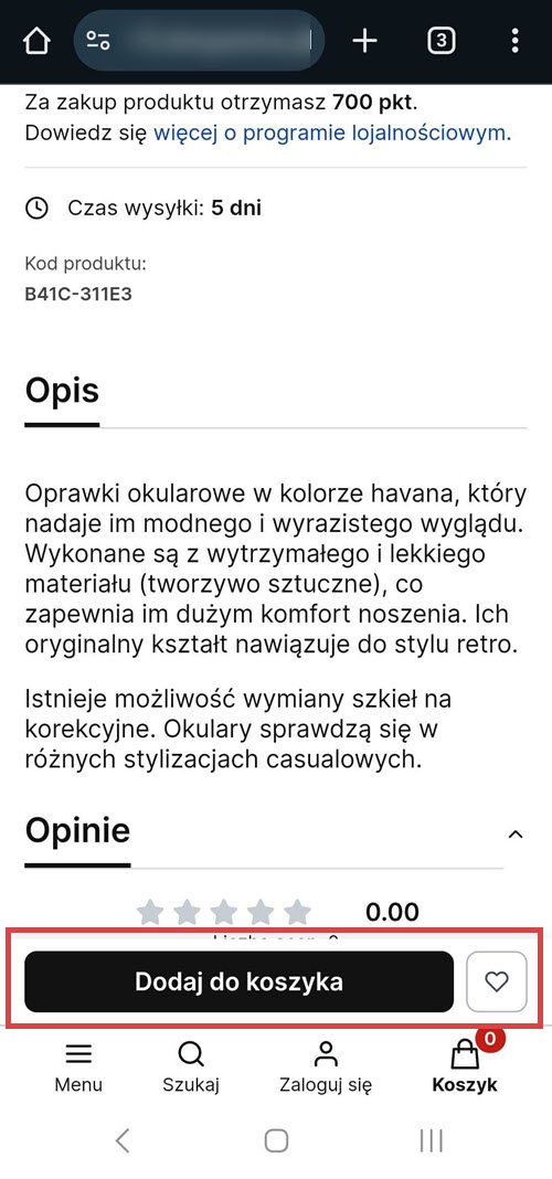 Shoper Visual Editor >Pop-upy i dodatki > Przyklejone elementy strony (mobile)