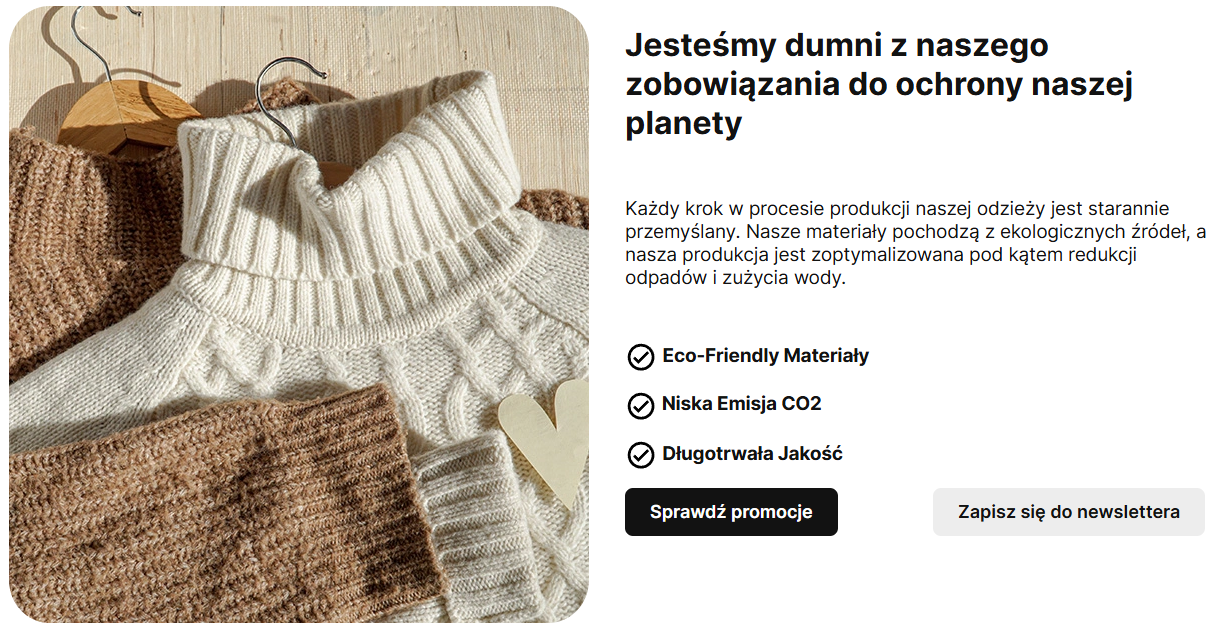 Dwa przyciski obok siebie w edytowanej karcie produktu Dwa przyciski obok siebie w edytowanej karcie produktu