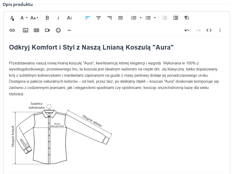 Nowa wersja edytora treści w Shoper Nowy edytor treści w oprogramowaniu Shoper