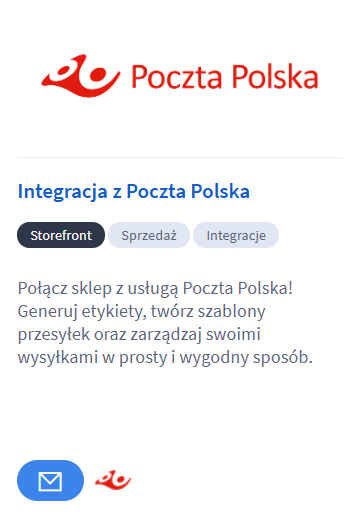 Skonfiguruj aplikację ntegracja z Pocztą Polską Konfiguracja aplikacji: Integracja z Pocztą Polską w sklepie Shoper