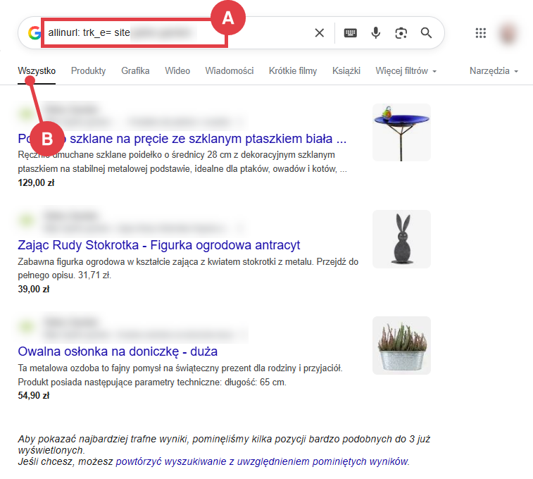 W wyszukiwarce Google znajdziesz wszystkie zaindeksowane produkty w ramach Shoper Rekomendacje Wyniki wyszukiwania Google zaindeksowanych produktów w ramach systemu Shoper Rekomendacje