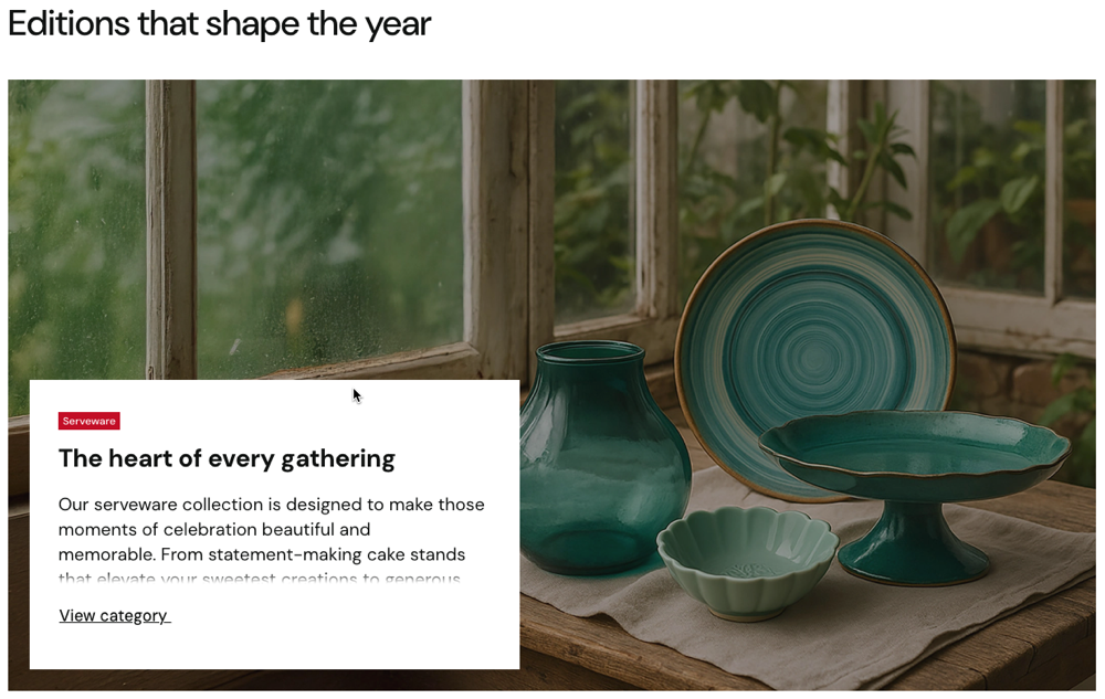 Moduł pozwalający na wyróżnienie i wyświetlenie kategorii produktowej w dowolnym miejscu sklepu wraz z grafiką do niej przypisaną