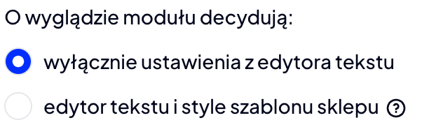 Zdecyduj o stylach tekstu w ustawieniach modułu Ustawienia wyglądu tekstu w module