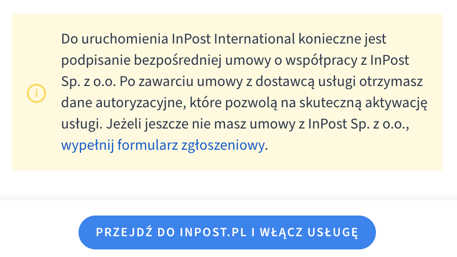 Uruchamianie integracji InPost Internationa w sklepie Shoper dla posiadających już konto w InPost oraz tych, którzy chcą się zarejestrować