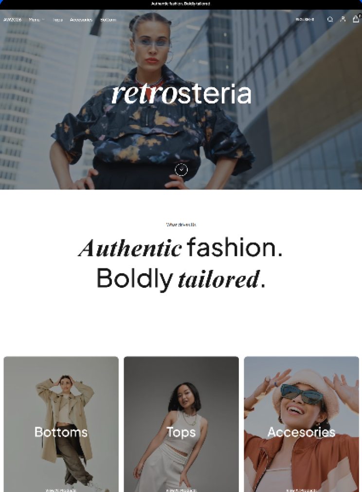 Darmowy szablon graficzny od Shoper o nazwie Retrosteria Darmowy szablon graficzny od Shoper o nazwie Retrosteria