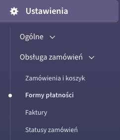 Lokalizacja form płatności w panelu sklepu Shoper