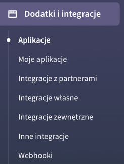 Lista aplikacji do zainstalowania w panelu sklepu Shoper