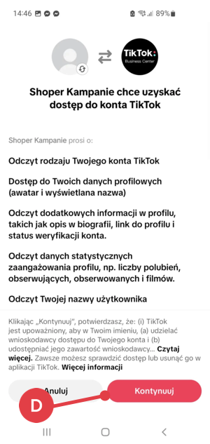 Udostępnij swoje konto na TikTok
