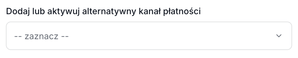 Pozostałe formy płatności do aktywacji Lista pozostałych form płatności możliwych do włączenia w sklepie Shoper