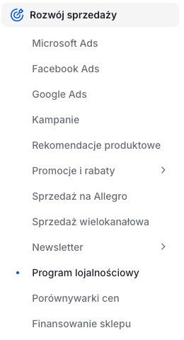 Konfiguracja programu lojalnościowego w sklepie Ustawienia programu lojalnościowego w sklepie Shoper