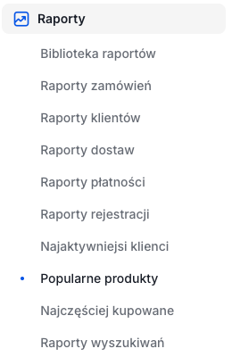 Lokalizacja raportu najczęściej oglądanych produktów Lokalizacja raportu najczęściej oglądanych produktów