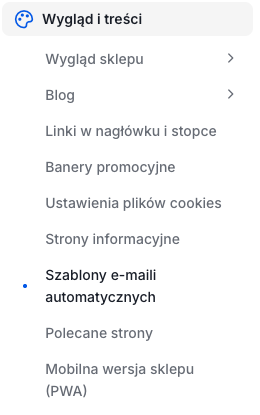 Szablony wiadomości wysyłanych do klienta