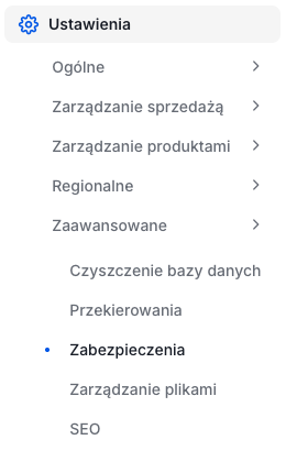 Konfiguracja ustawień bezpieczeństwa w Shoper Ustawienia bezpieczeństwa w sklepie Shoper