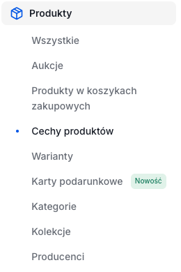 Grupy atrybutów w panelu Shoper Lista zestawów atrybutów w sklepie Shoper