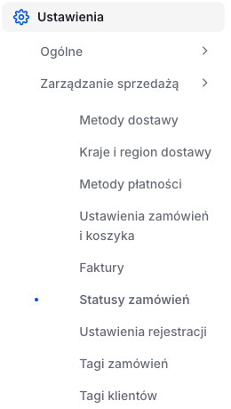 Lokalizacja statusów zamówień w sklepie Shoper
