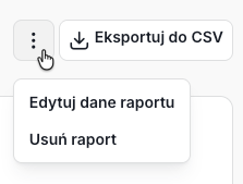 Opcje zarządzania własnym raportem